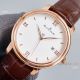 Fake Blancpain Villeret Rose Gold Case Watch With Roman Markers Brown Leather Strap (2)_th.JPG